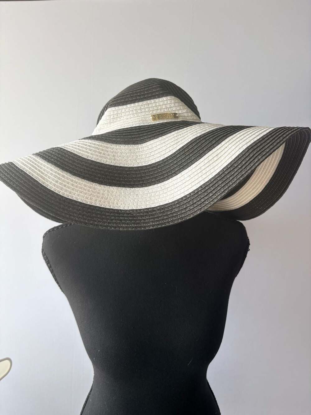 Victoria's Secret Striped Floppy Hat One Size